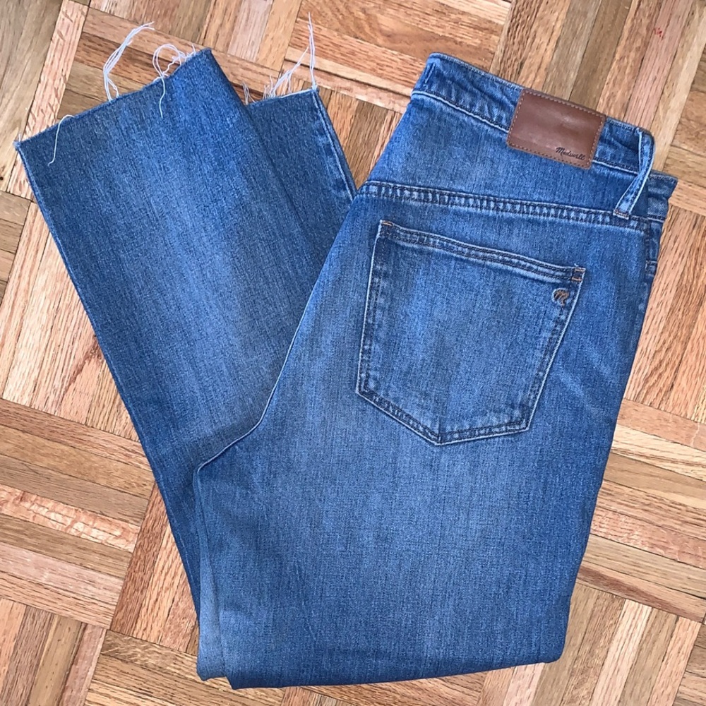 Madewell High-Rise Slim BoyJean - Raw Hem - Women’s Size 28 EUC
